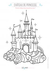 Coloriage Chateau De Princesse A Imprimer Coloriage Le Château De Princesse Momes