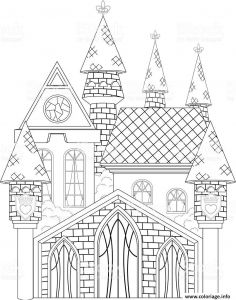 Coloriage Château De Princesse Coloriage Chateau De Princesse Dessin