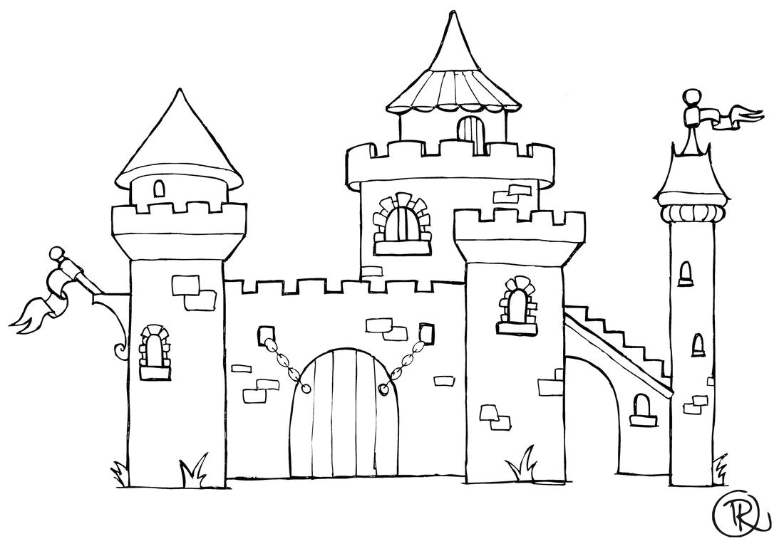 Coloriage Chateau fort En Ligne Coloriage Chateau fort à Imprimer à Colorier Dessin à