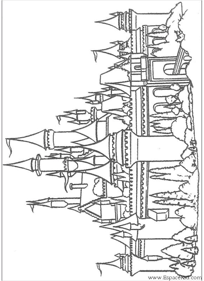 Coloriage Chateau fort En Ligne Coloriage Chateau fort A Imprimer Gratuit