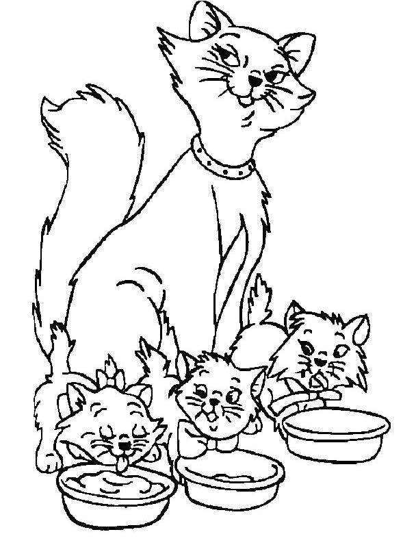Coloriage Chats Et Chatons Sur Hugolescargot Com Chaton 127 Animaux – Coloriages à Imprimer