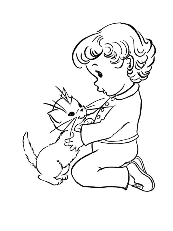 Coloriage Chats Et Chatons Sur Hugolescargot Com Coloriage Bebe Chaton Imprimer