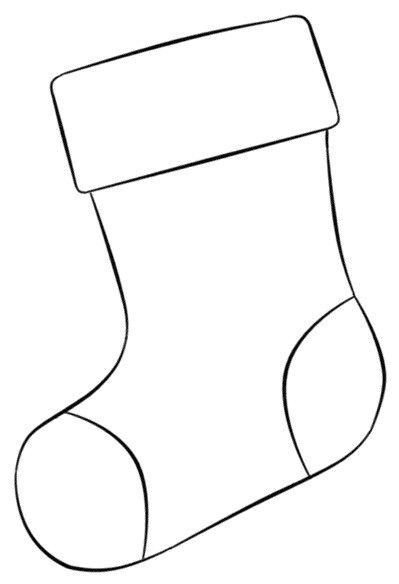 Coloriage Chaussette De Noel Christmas