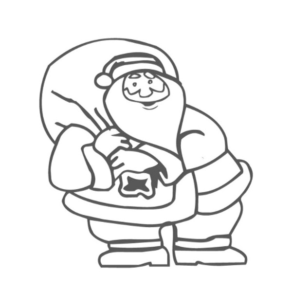 Coloriage Chaussette De Noel Dessin De No L Facile   Reproduire