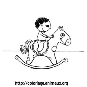 Coloriage Cheval à Bascule Cheval A Bascule Coloriage Cheval A Bascule Sur