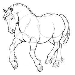 Coloriage Cheval De Troie Dessin Cheval De Trait