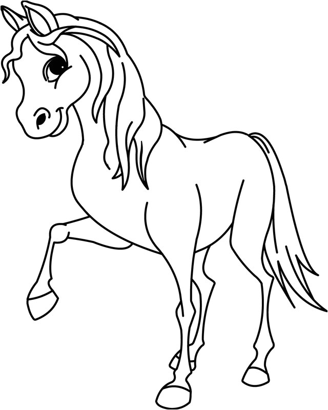 Coloriage Cheval Imprimer Gratuit Coloriage Beau Petit Cheval Dessin Gratuit à Imprimer