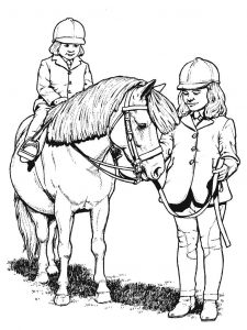 Coloriage Cheval Imprimer Gratuit Horse Coloring Pages for Kids