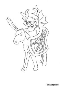 Coloriage Chevalier Playmobil A Imprimer Coloriage Playmobil Chevalier Dessin