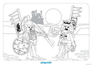 Coloriage Chevalier Playmobil A Imprimer Playmobil Knights Coloring Pages