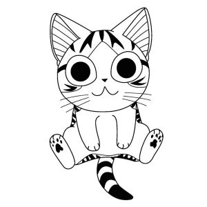 Coloriage Chi Une Vie De Chat 11 Beau De Dessin Le Chat Image