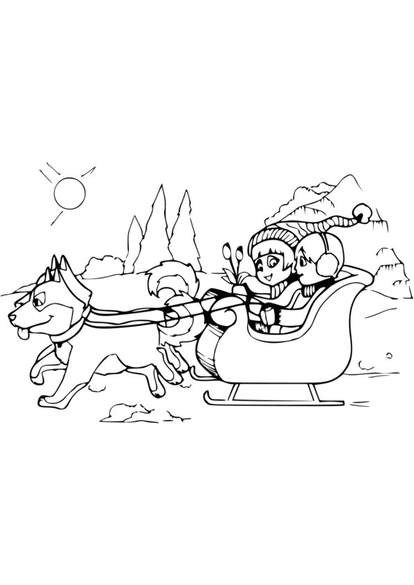 Coloriage Chien De Traineau 20 Dessins De Coloriage Chien De Traineau à Imprimer à