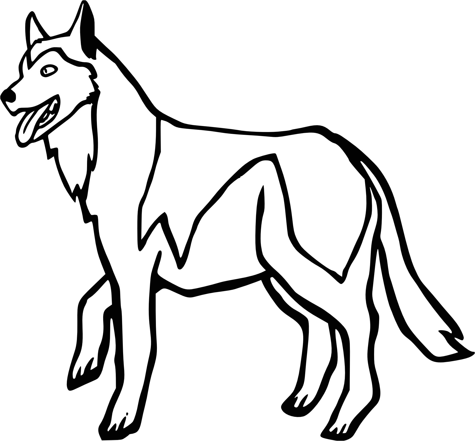 Coloriage Chien De Traineau Inspiration Chien A Imprimer Coloriage
