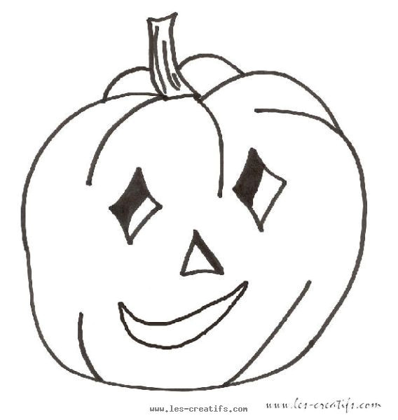 Coloriage Citrouille à Imprimer Coloriage De Citrouille souriante D Halloween