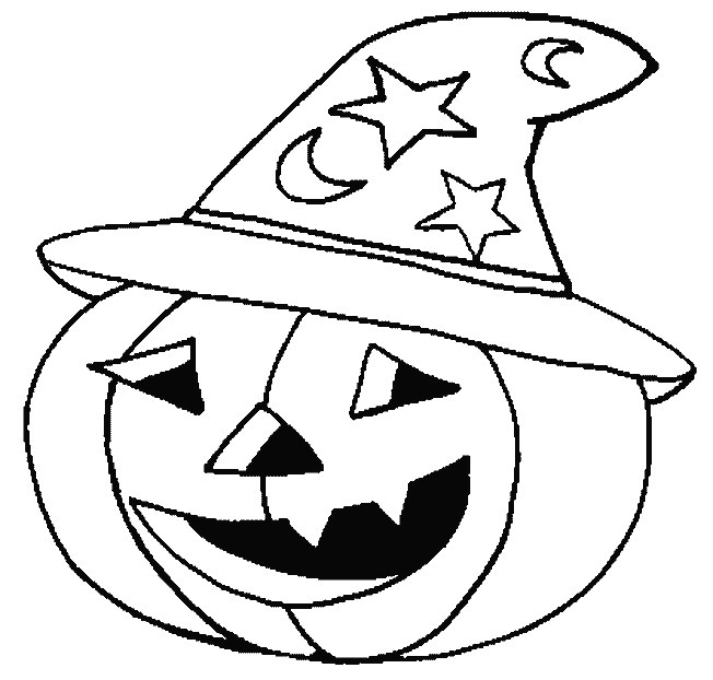 Coloriage Citrouille A Imprimer Coloriage Halloween Citrouille Qui Porte Un Chapeau