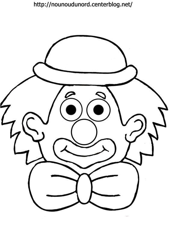 Coloriage Clown à Imprimer Coloriage Clown Dessiné Par Nounoudunord