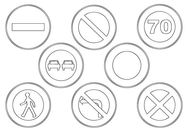 Coloriage Code De La Route Imprimer Des Coloriages De Panneaux De Signalisation De