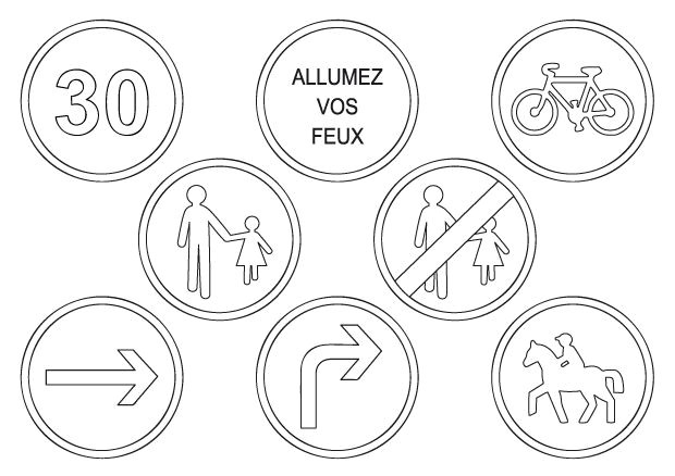 Coloriage Code De La Route Imprimer Des Coloriages Panneaux De La Route Panneau De