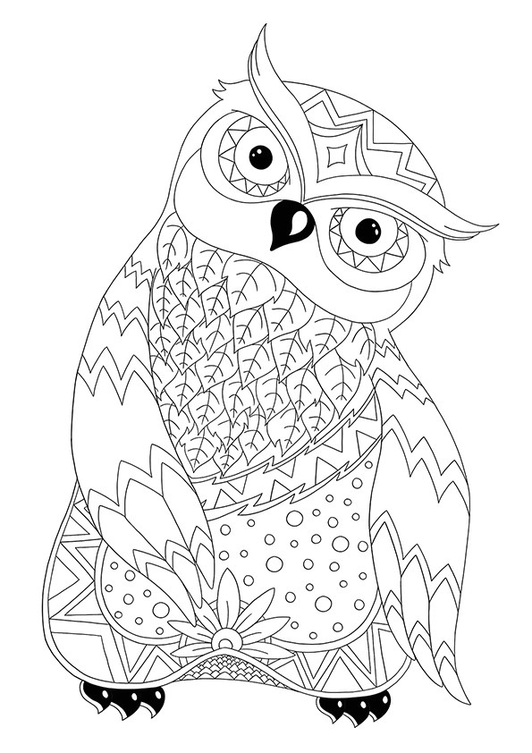 Coloriage Contre Le Stress 15 Intelligent Coloriage Chouette