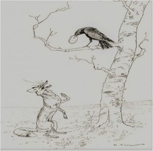 Coloriage Corbeau Renard Imprimer Dessin Le Corbeau Et Le Renard