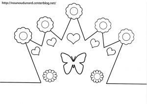 Coloriage Couronne De Fleurs A Imprimer Modele De Couronne Des Rois A Imprimer Arouisse