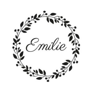Coloriage Couronne De Fleurs A Imprimer Tampon Naissance Baptême Style Champêtre Avec Une
