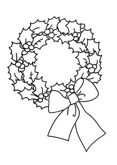 Coloriage Couronne De Noel Les 299 Meilleures Images De Coloriage Noel En 2020