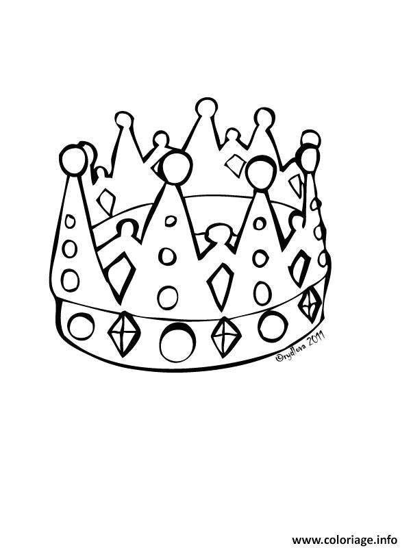 Coloriage Couronne Des Rois à Imprimer Coloriage Couronne Des Rois Simple Dessin