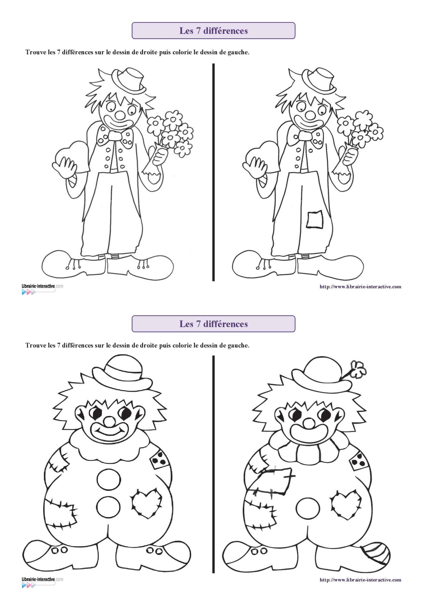 Coloriage Cowboy A Imprimer 6 Fiches Avec Des Personnages De Carnaval Clown Arlequin