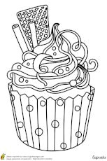 Coloriage Cupcake à Imprimer 1570 Meilleures Images Du Tableau Gateaux Brodés