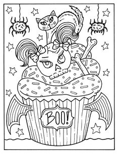 Coloriage Cupcake à Imprimer Les 31 Meilleures Images De Coloriage Halloween A Imprimer