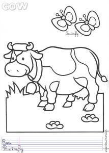 Coloriage D Animaux De Ferme Coloriage Vache 4 Coloriages Animaux De La Ferme En