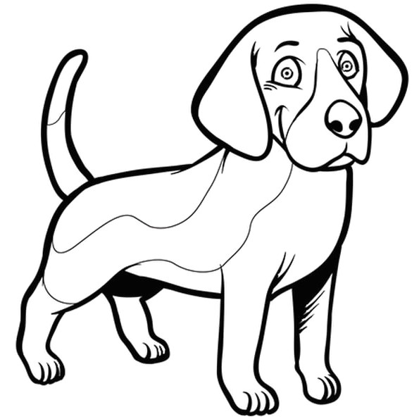 Coloriage D Animaux En Ligne Dessin De Chiot Trop Mignon
