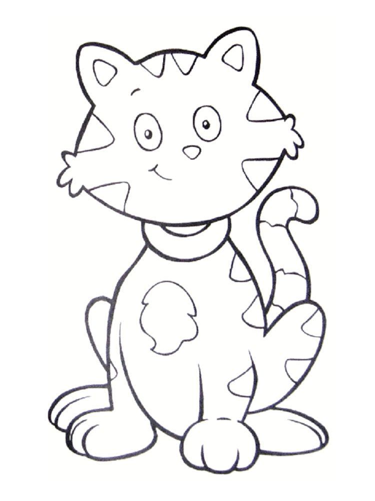 Coloriage D Animaux Pour Enfants Coloriage Chat 20 Mod¨les   Imprimer Gratuitement
