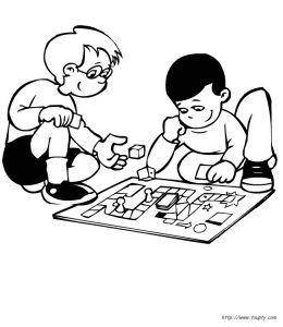 Coloriage D Enfant Qui Joue Coloriage Jeux D Enfants