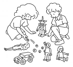 Coloriage D Enfant Qui Joue Meilleur De Coloriage Enfants Qui Jouent