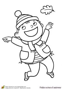 Coloriage D Enfant Qui Joue Un Petit Garçon Qui Joue Dehors Dessin à Colorier