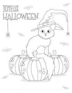 Coloriage D Halloween à Imprimer Coloriage Chat Dessins Halloween Imprimer Gratuit