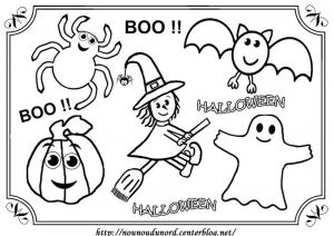 Coloriage D Halloween à Imprimer Coloriage Tableau Halloween