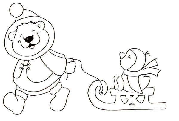 Coloriage D Hiver Gratuit à Imprimer Coloriage Maternelle Hiver Pour Enfant Dessin Gratuit à