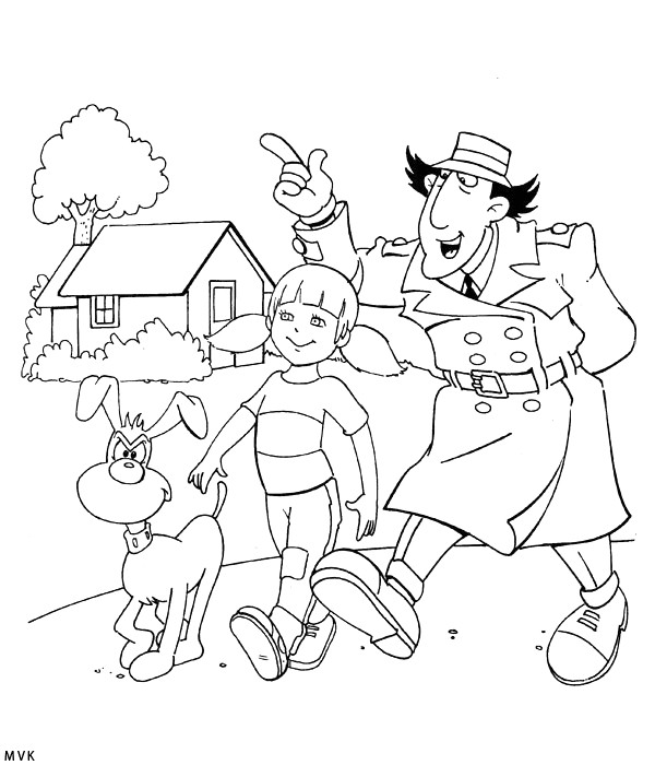 Coloriage D Inspecteur Gadget Nos Jeux De Coloriage Inspecteur Gad à Imprimer Gratuit