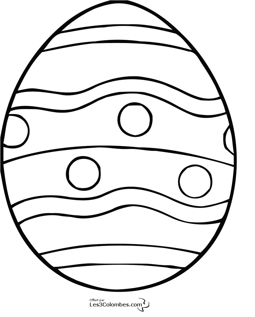 Coloriage D Oeuf Paque Coloriage Oeuf De Paques Gratuit