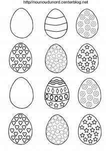 Coloriage D Oeuf Paque Coloriage Paques Oeufs