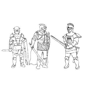 Coloriage D Un Chevalier Coloriages Chevaliers Dessins De Chevaliers   Colorier