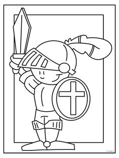 Coloriage D Un Chevalier épinglé Par Wanda Zamojska Sur Kolorowanki CzÅowiek