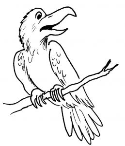 Coloriage D Un Corbeau Corbeau 6 Animaux – Coloriages à Imprimer