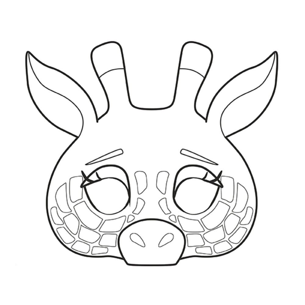 Coloriage D Un Masque Graffy Pop Mask Animaux Avenue Mandarine Masques à