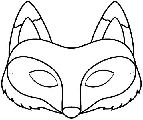Coloriage D Un Masque Pdf Masque Renard A Colorier