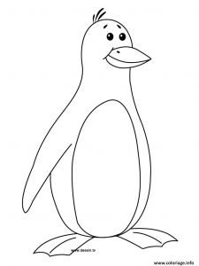 Coloriage D Un Pingouin Dessin De Pingouin Facile