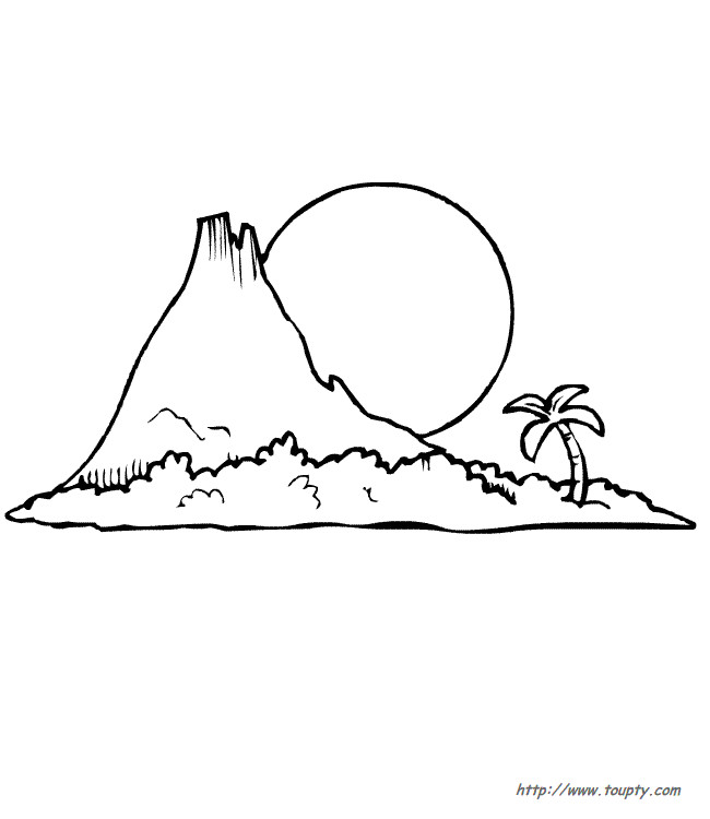 Coloriage D Une Ile Coloriage Ile Déserte